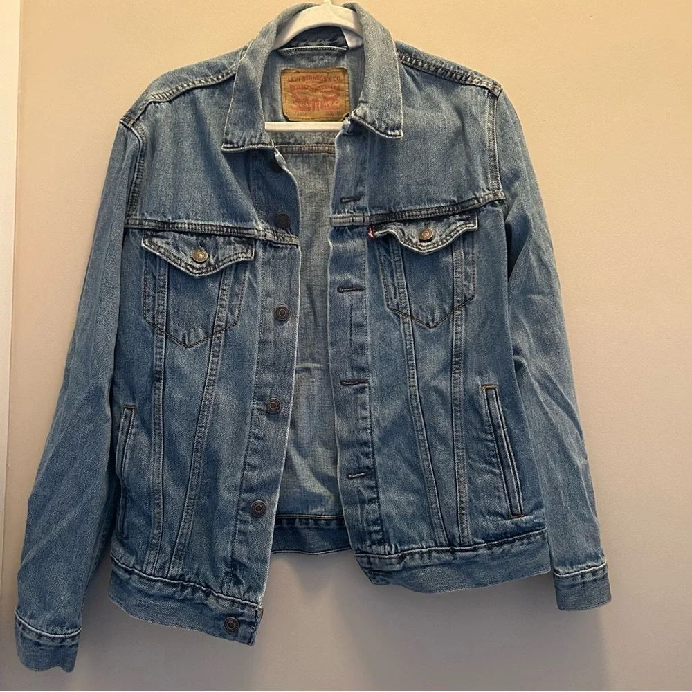 Vintage Levi's Medium Stonewash Trucker Jacket L (72335)